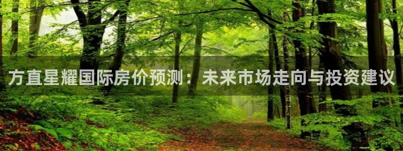 极悦娱乐注册网页版：方直星耀国际房价预测：未来市场走向与投资建议