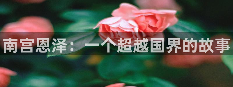 极悦娱乐账号注册：南宫恩泽：一个超越国界的故事