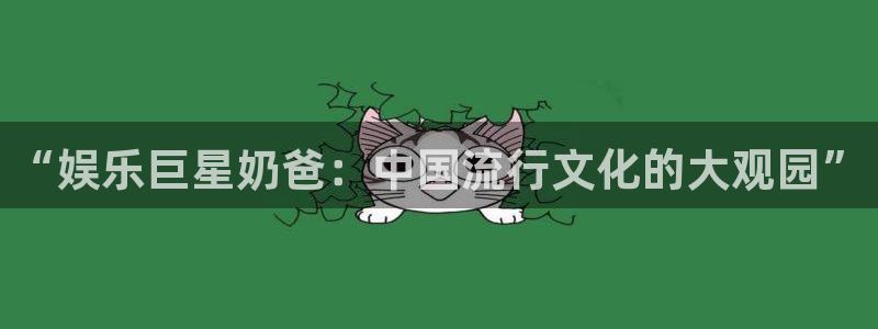 极悦娱乐体育论坛：“娱乐巨星奶爸：中国流行文化的大观园”